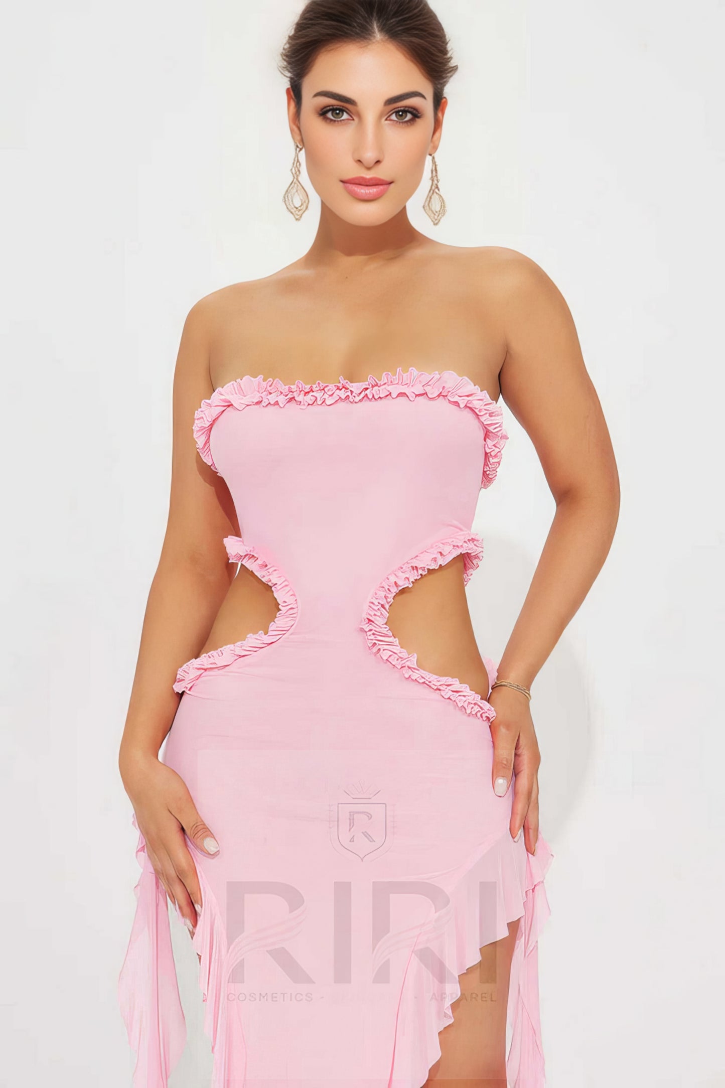 Speaking Of You Mesh Maxi Dress