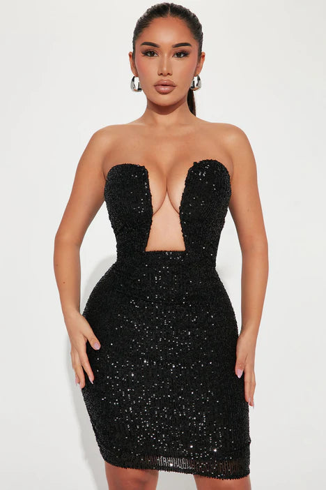 Fall In Lust Sequin Mini Dress