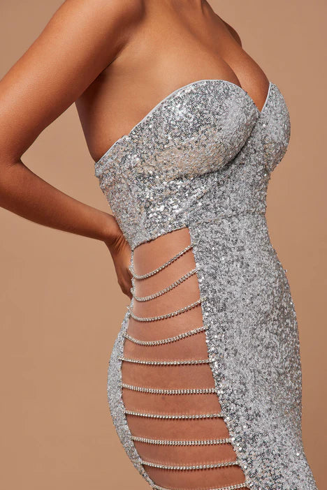 Emme Sequin Embellished Gown