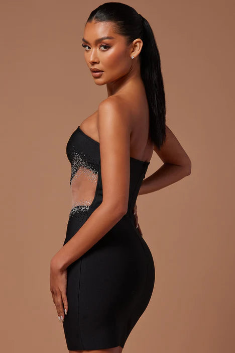 Nights In Milan Embellished Mini Dress