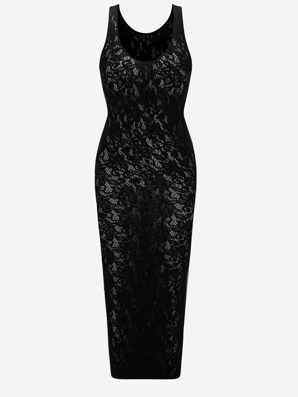 Cling to me maxi slip Back Caviar One Size
