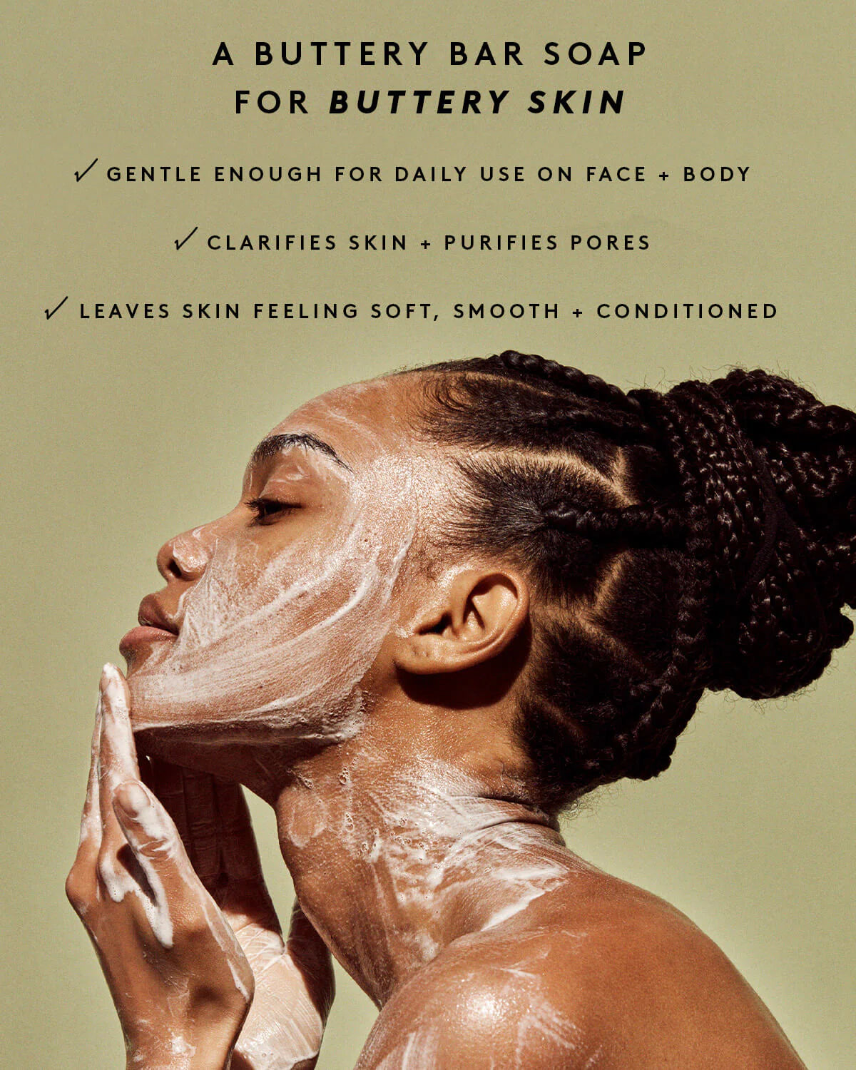 Cocoa Cleans'r Soothing All-Over Cleansing Bar with Coconut Oil + Shea Butter