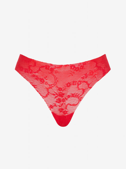 cotton essentials string bikini pink tart news flash print undie