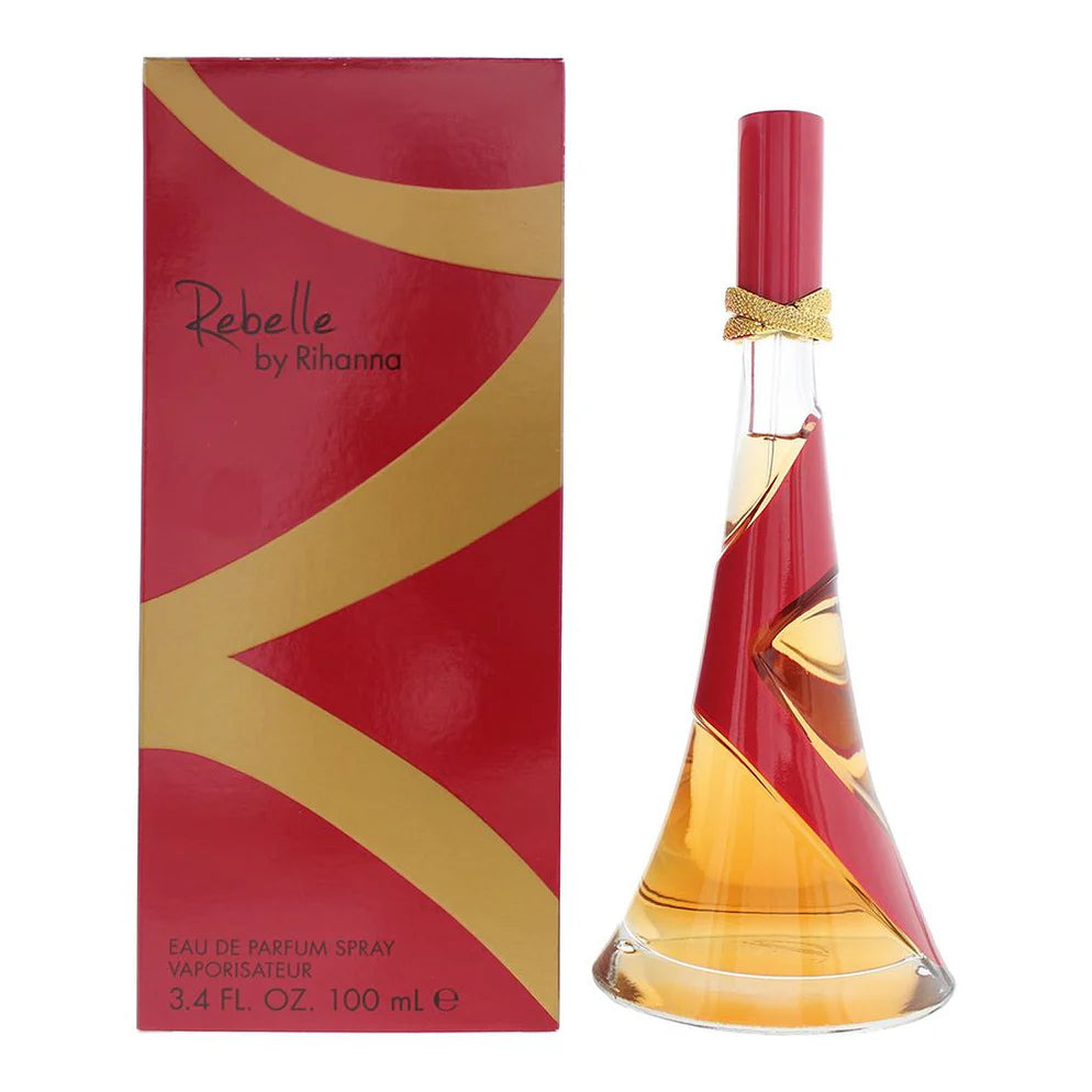 Rihanna Rebelle Eau De Parfum Spray for Women, Red 3.4 Ounce