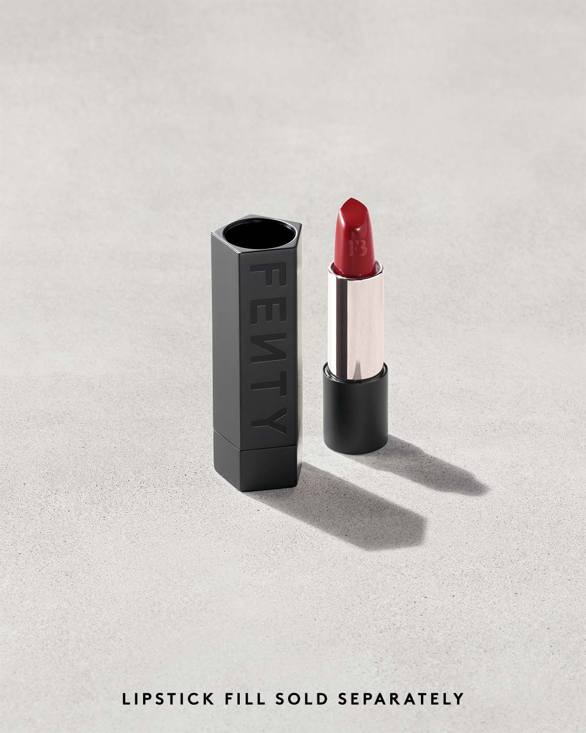 Fenty Icon The Case Semi-Matte Refillable Lipstick - Matte Black