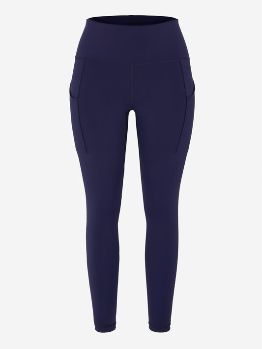 Curved alert high waist rib legging iced out blue bottom