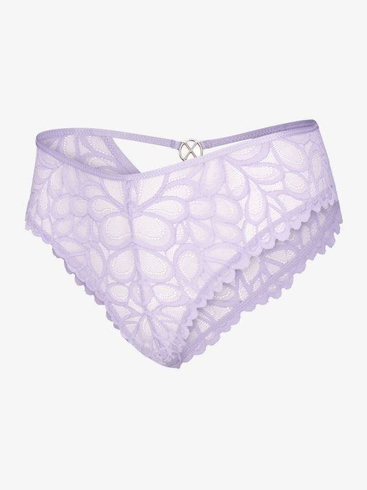 Lavish lace thong purple lavender