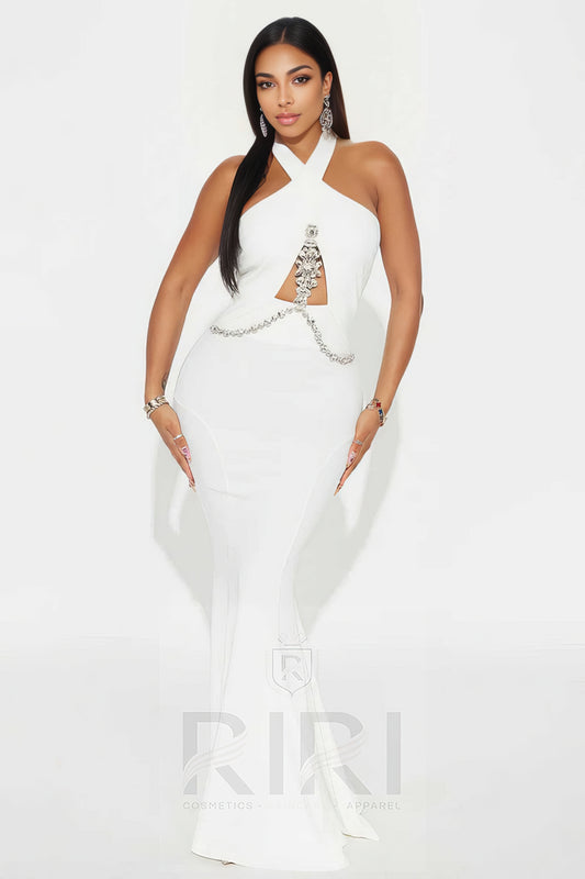 Diamond Elegance Maxi Dress